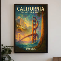 California The Golden State Poster