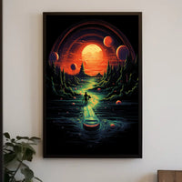 Journey Through An Alien Landscape Poster