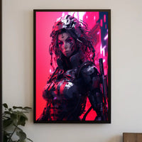 Cybernetic Warrior Poster PosterGoat