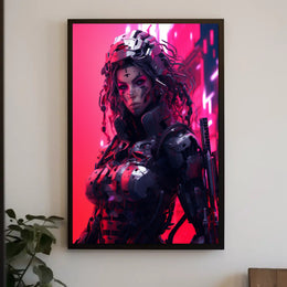 Cybernetic Warrior Poster PosterGoat