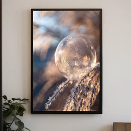 Frozen Bubble Sunrise: Abstract or Artistic Poster