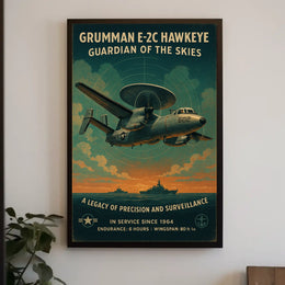 Grumman E-2C Hawkeye Guardian Of The Poster