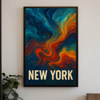 New York Abstract Expression Abstract Poster