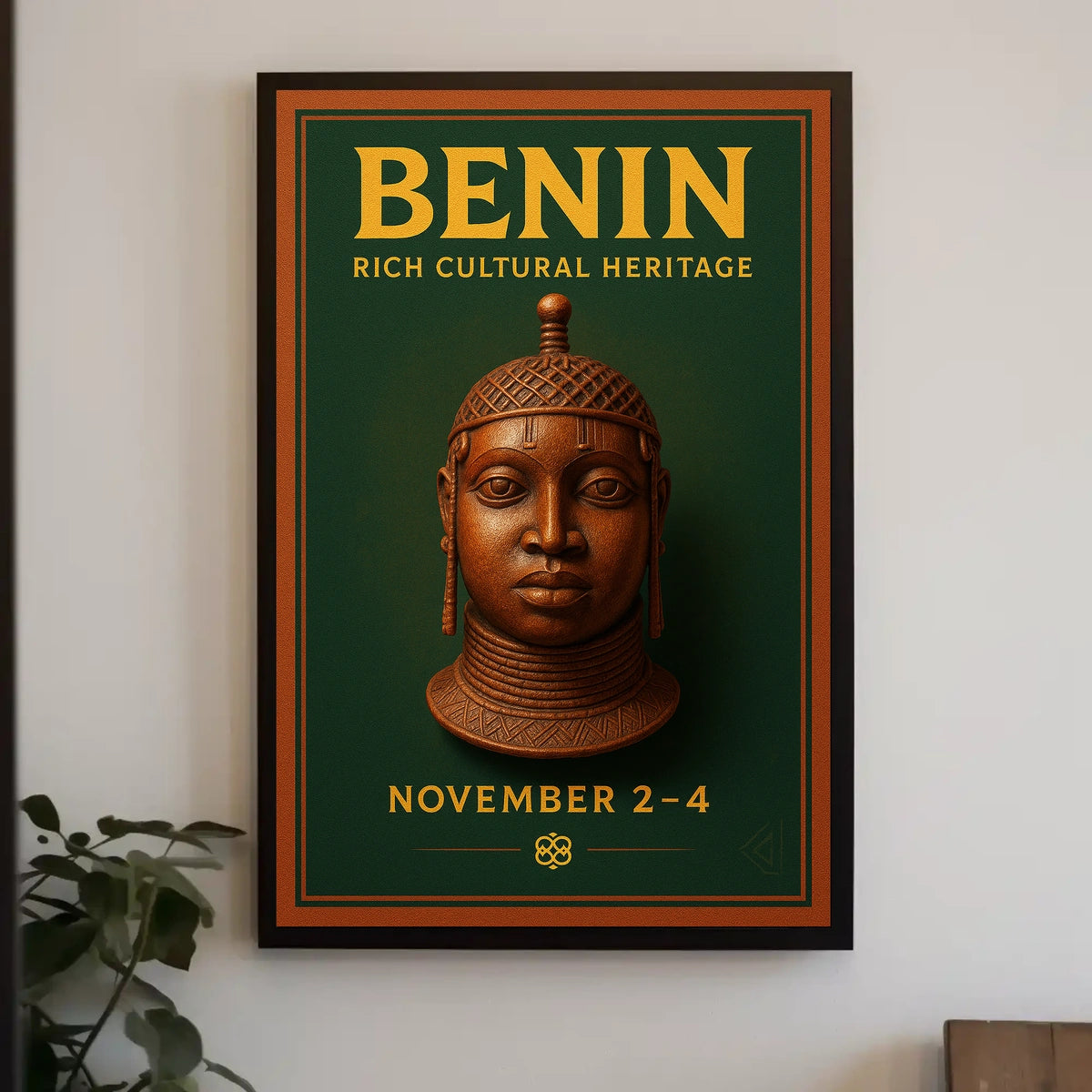 Benin Rich Cultural Heritage Poster