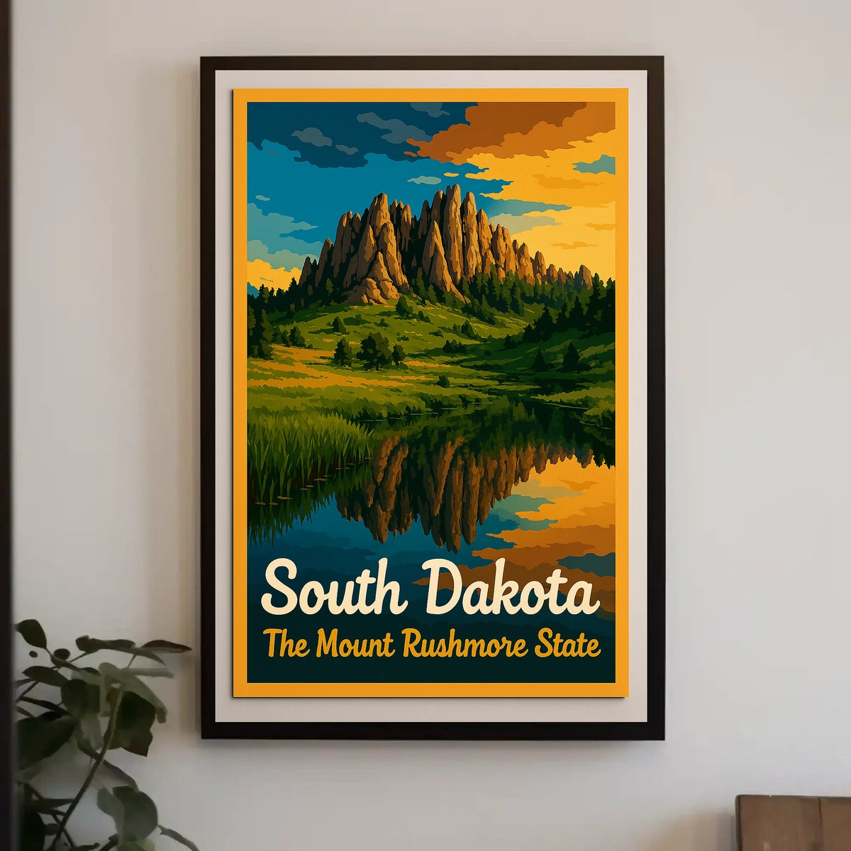 South Dakota The Mount Rushmore State Poster