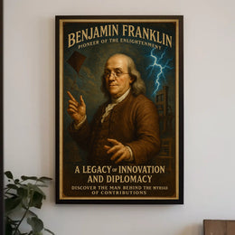 Benjamin Franklin Pioneer of the Enlightenment Poster