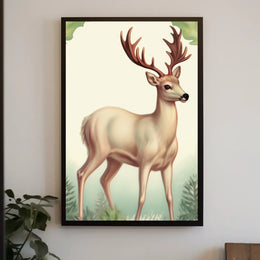 Majestic Deer In The Wild Poster