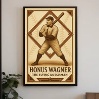 Honus Wagner The Flying Dutchman Poster