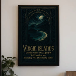 Virgin Islands Caribbean Paradise Poster