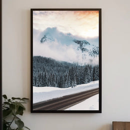 Winter Wonderland Serenity: National Park Poster