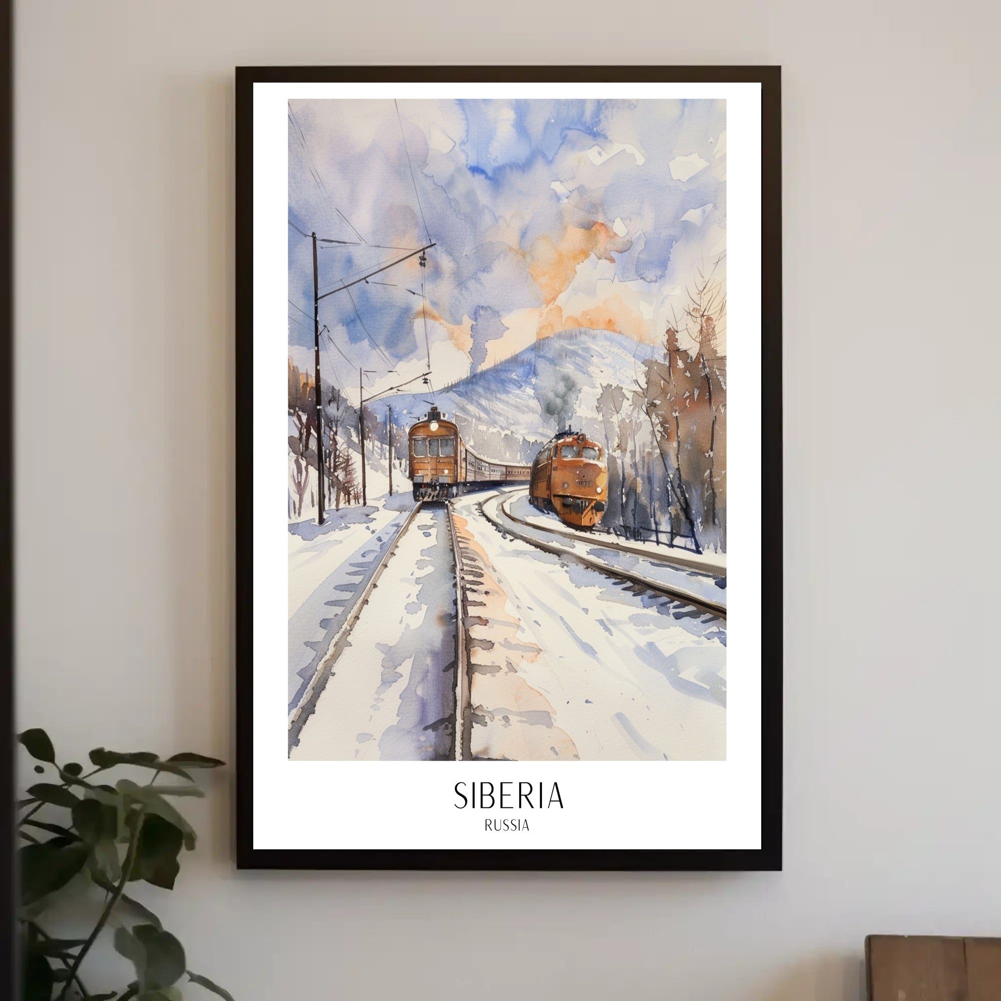 Siberia Winter Scene: Serene Travel Poster PosterGoat