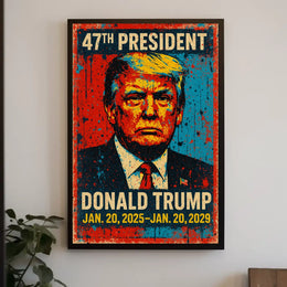 Triumphant Trump Leadership Pop Art Poster