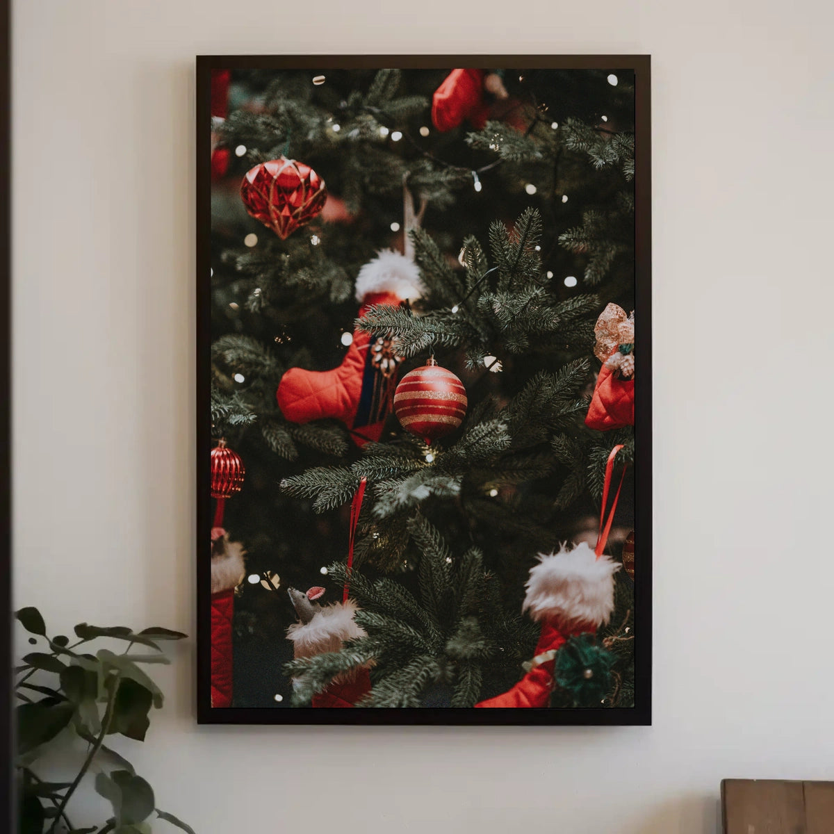 Christmas Tree Wonderland Festive Artistic Poster