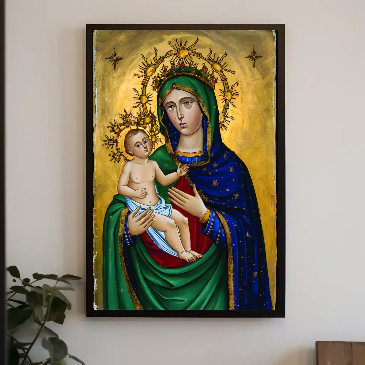 Christian Art  Virgin Mary Poster