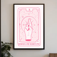 Wheel of Fortune Tarot Art Print - Abstract or Artistic Poster PosterGoat
