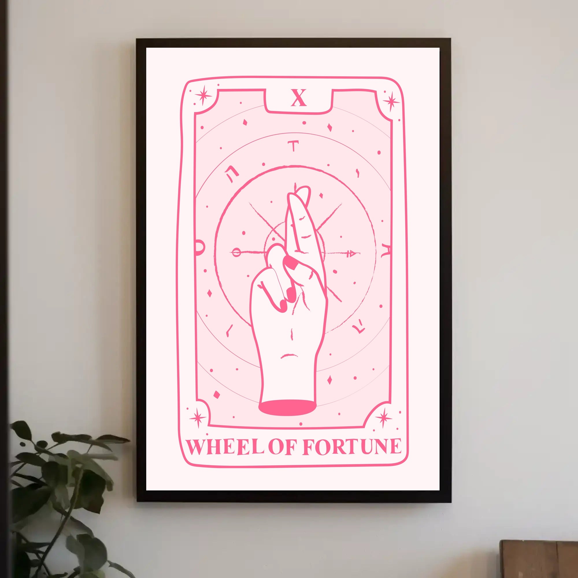 Wheel of Fortune Tarot Art Print - Abstract or Artistic Poster PosterGoat