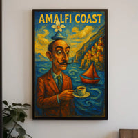 Amalfi Coast Surrealism Surreal Poster