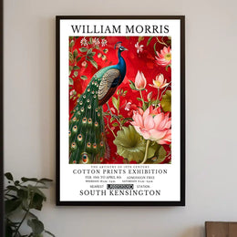 The Artistry of William Morris Cotton Prints Exhibition Poster