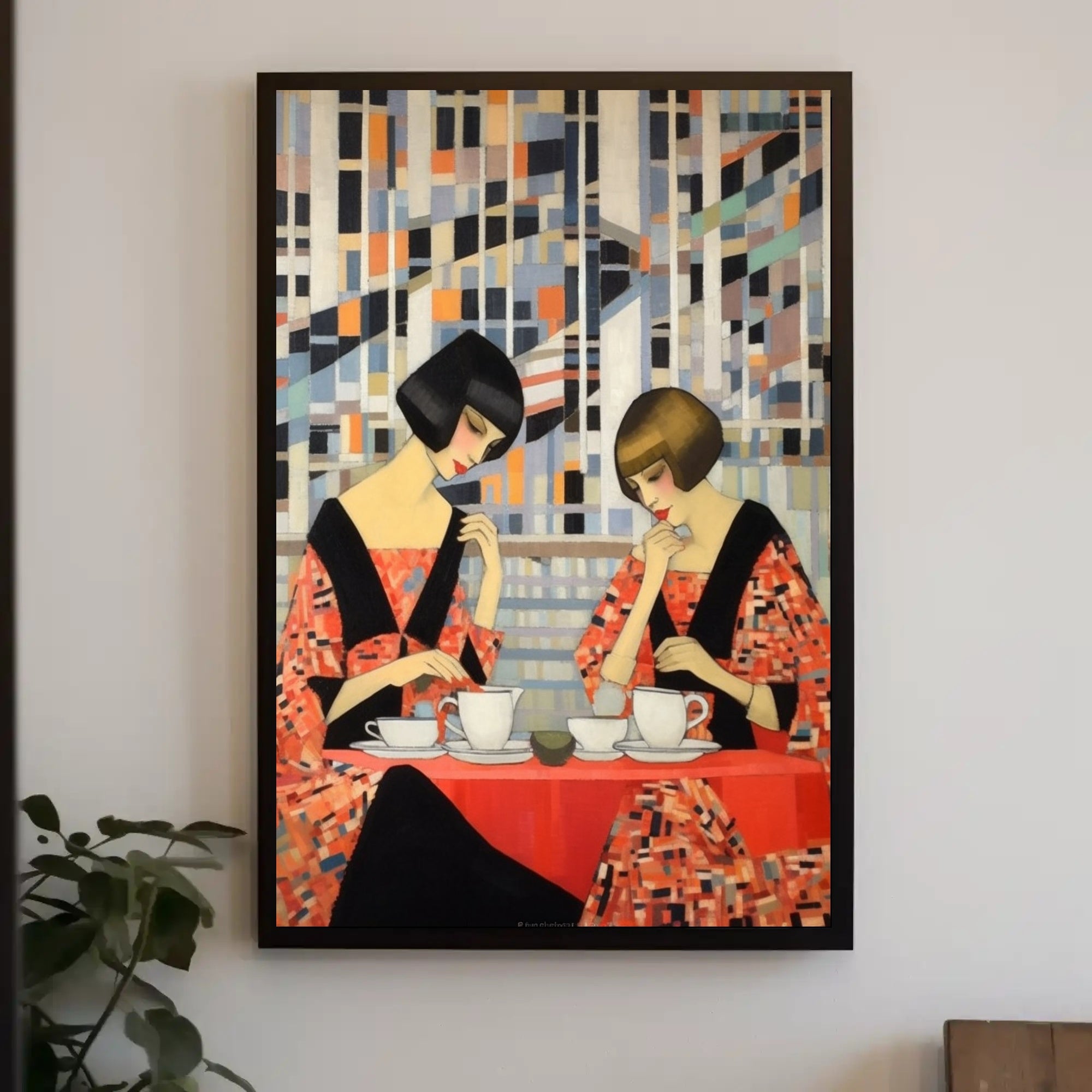Geometric Tea Time Poster