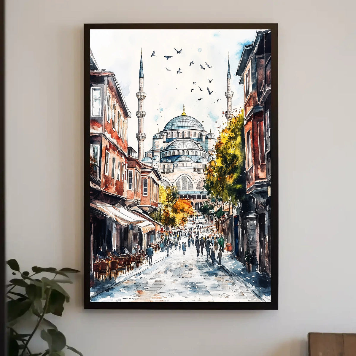 Istanbul Hagia Sophia Street View Landmark Turkey Poster