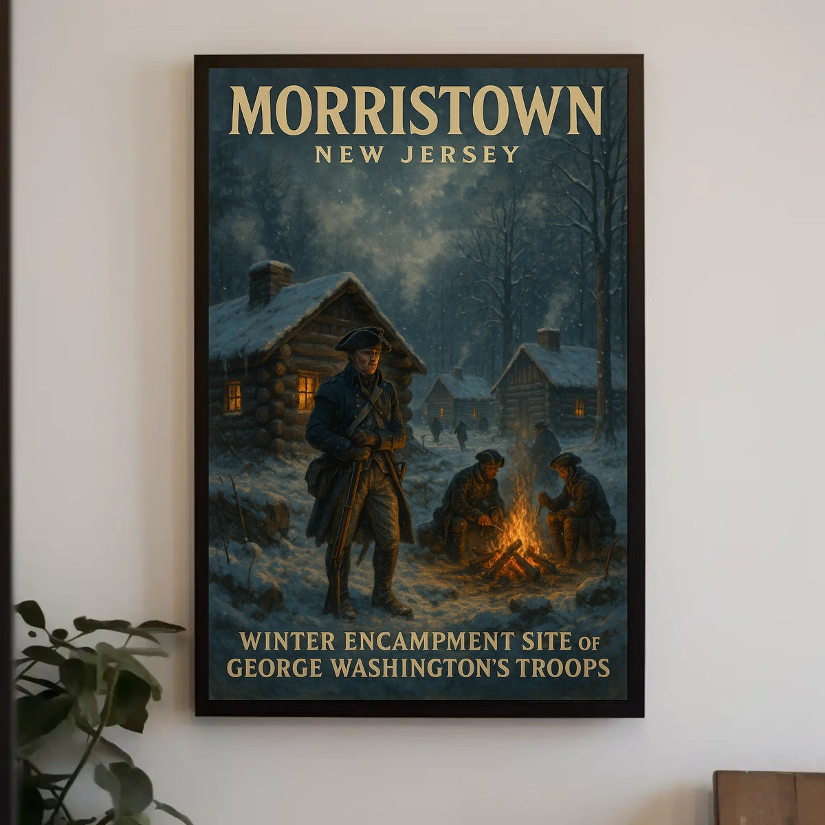 George WashingtonS Winter Encampment Poster