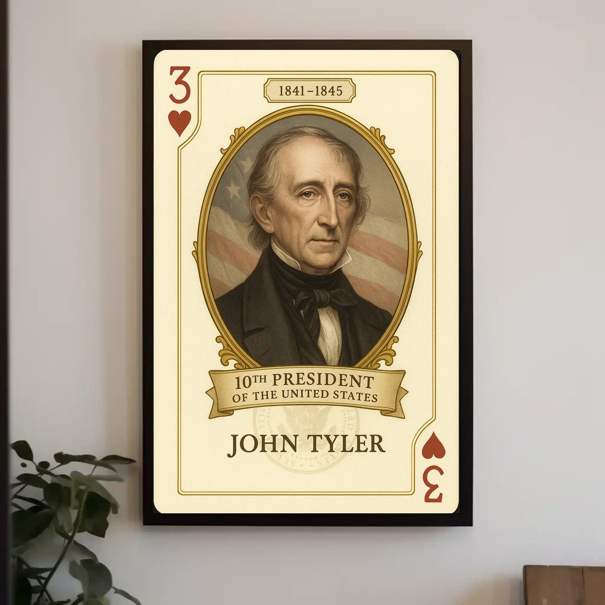 John Tyler Tenth President Wall Art History Poster