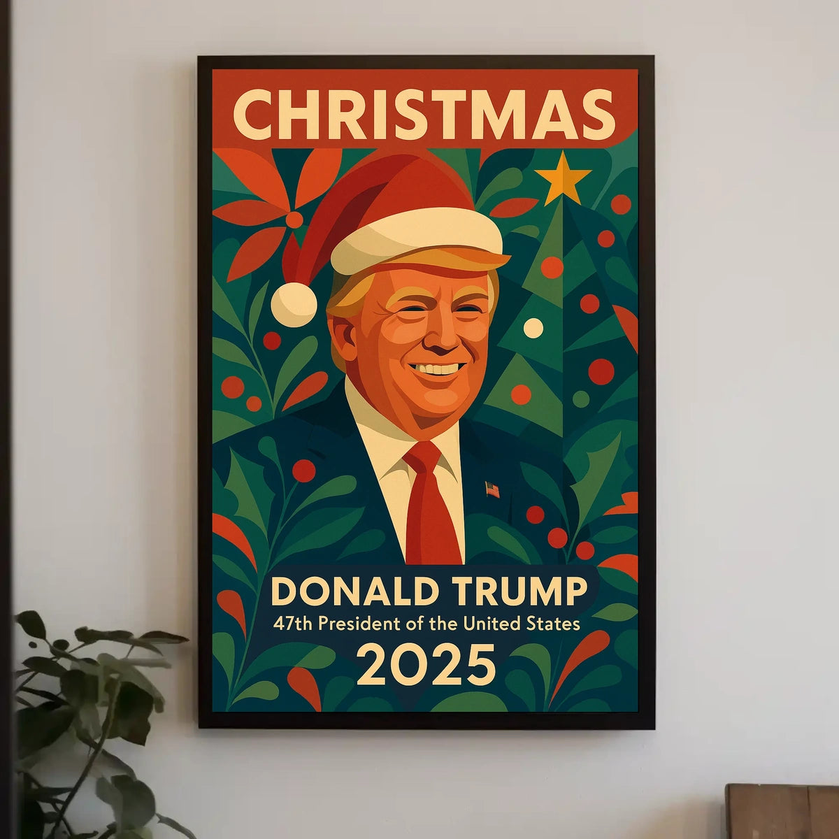 Christmas Cheer in Santa Style - Artistic Poster