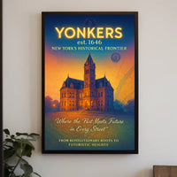 Yonkers Past and Future Vintage Poster Art