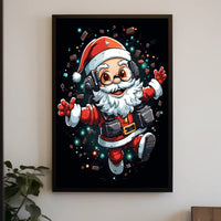 Tech-Savvy Santa Poster