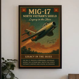 MIG-17 Legacy in the Skies Poster