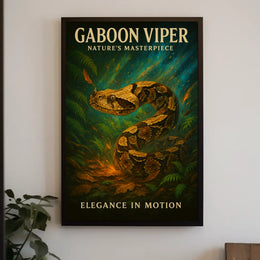 Gaboon Viper Natures Masterpiece Poster