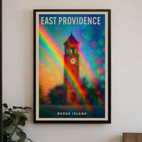 East Providence Rhode Island Wanderlust Minimalist Poster
