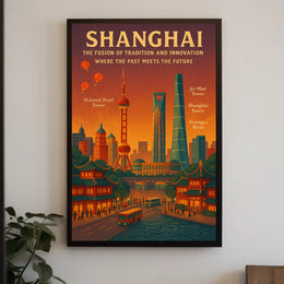 Shanghai The Fusion of Tradition and Innovation Poster