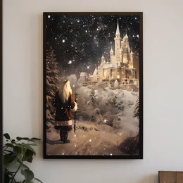 Enchanted Winter Castle Poster