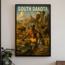 Discover South Dakota Poster