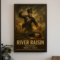 River Raisin War Of 1812 Poster