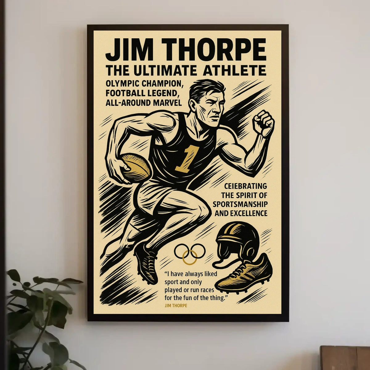 Jim Thorpe The Ultimate Athlete Jim Thorpe Poster