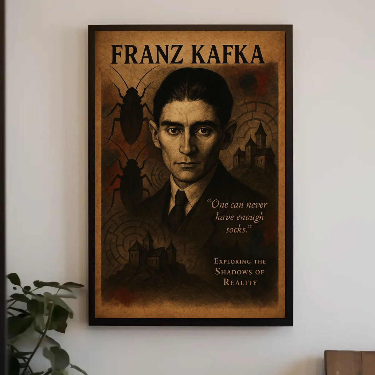 Franz Kafka Exploring The Shadows Of Poster