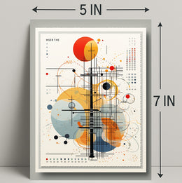 Abstract Geometric Composition Abstract Poster