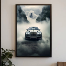 Luxurious Drive Through Mystical Mountains Poster PosterGoat
