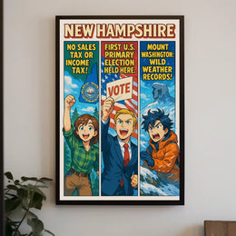 New Hampshire Highlights Poster