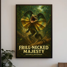 Frill-Necked Majesty Poster
