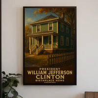 William Jefferson Clinton Birthplace Poster