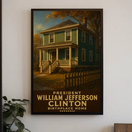 William Jefferson Clinton Birthplace Poster