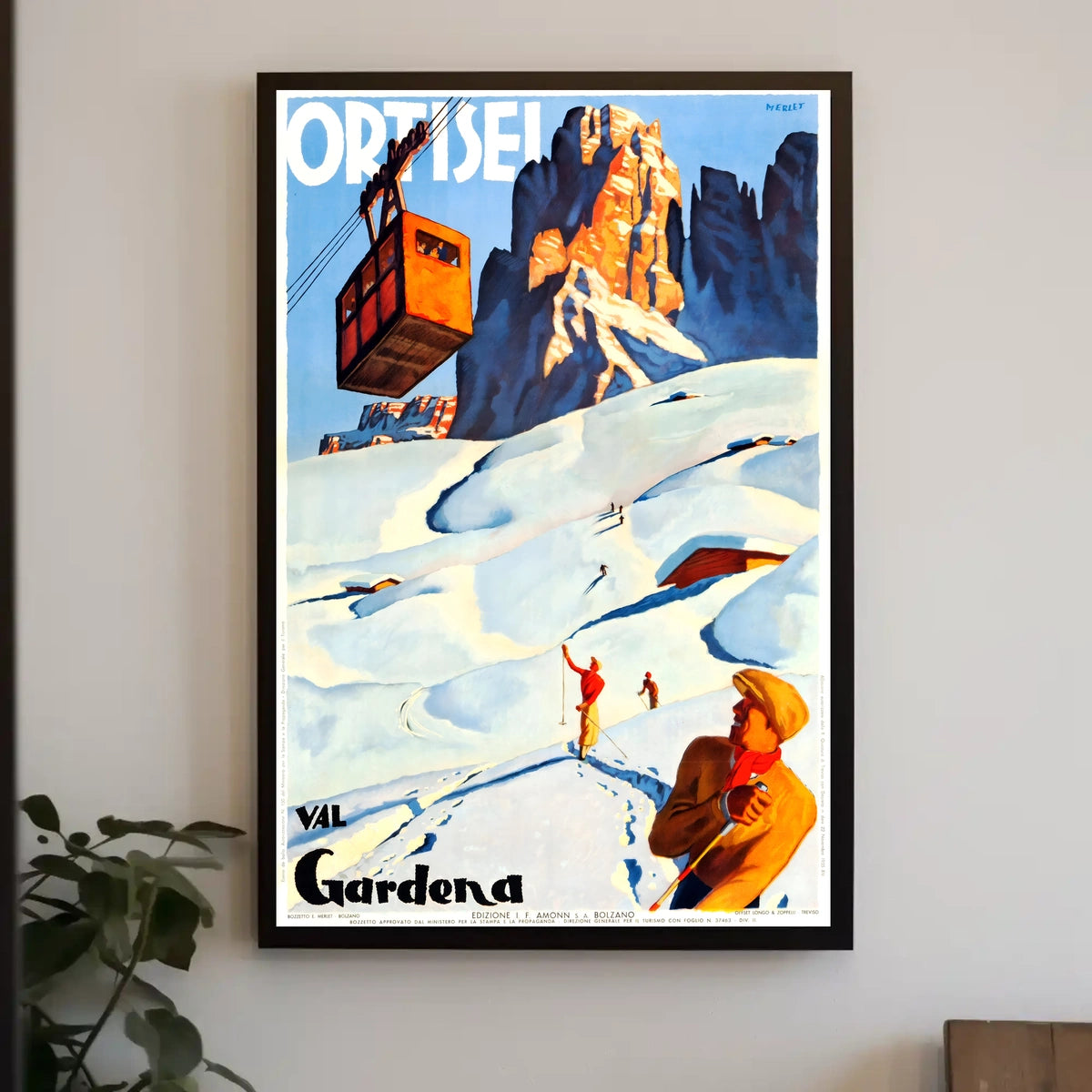 Val Gardena Winter Adventure Poster