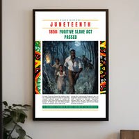 Black History Fugitive Slave Act Heritage Poster