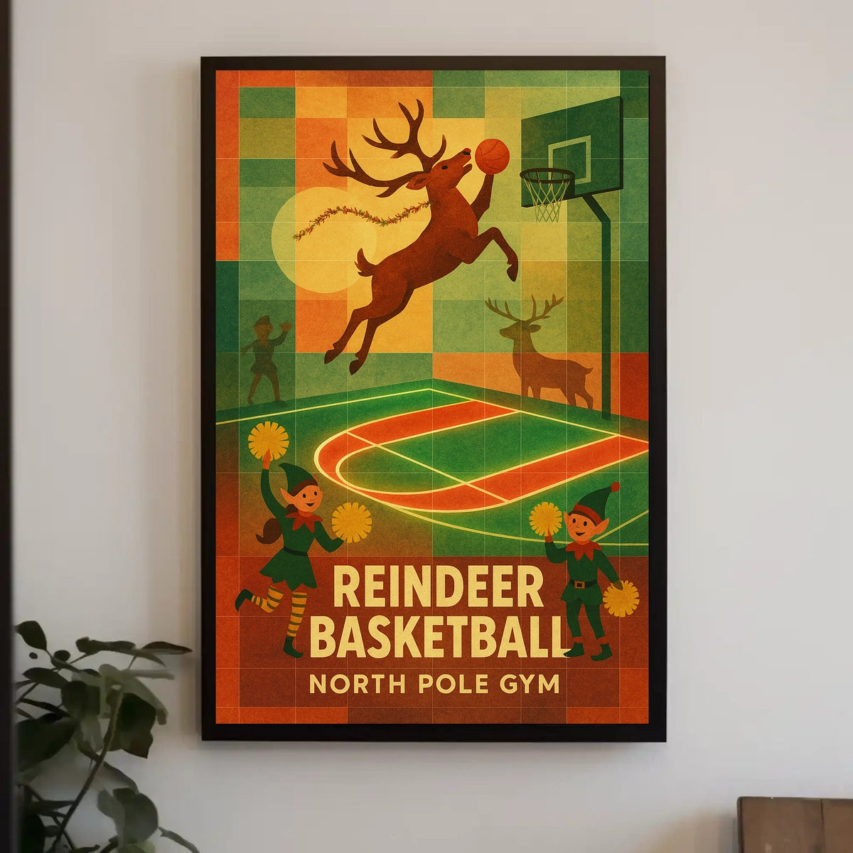 Reindeer Basketball Extravaganza Poster