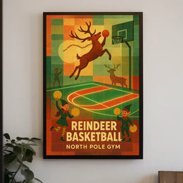 Reindeer Basketball Extravaganza Poster