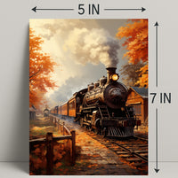 Autumn Steam Journey Poster