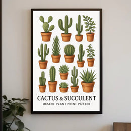 Cactus & Succulent Collection Poster